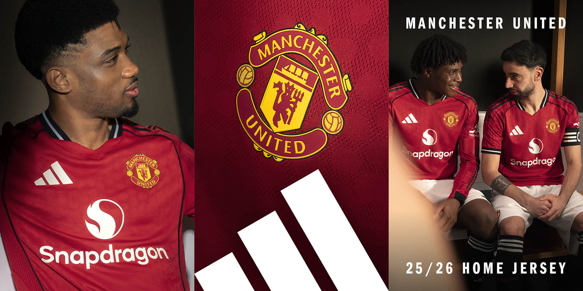 アディダス「25/26 マンチェスター・ユナイテッド HOMEユニフォーム」