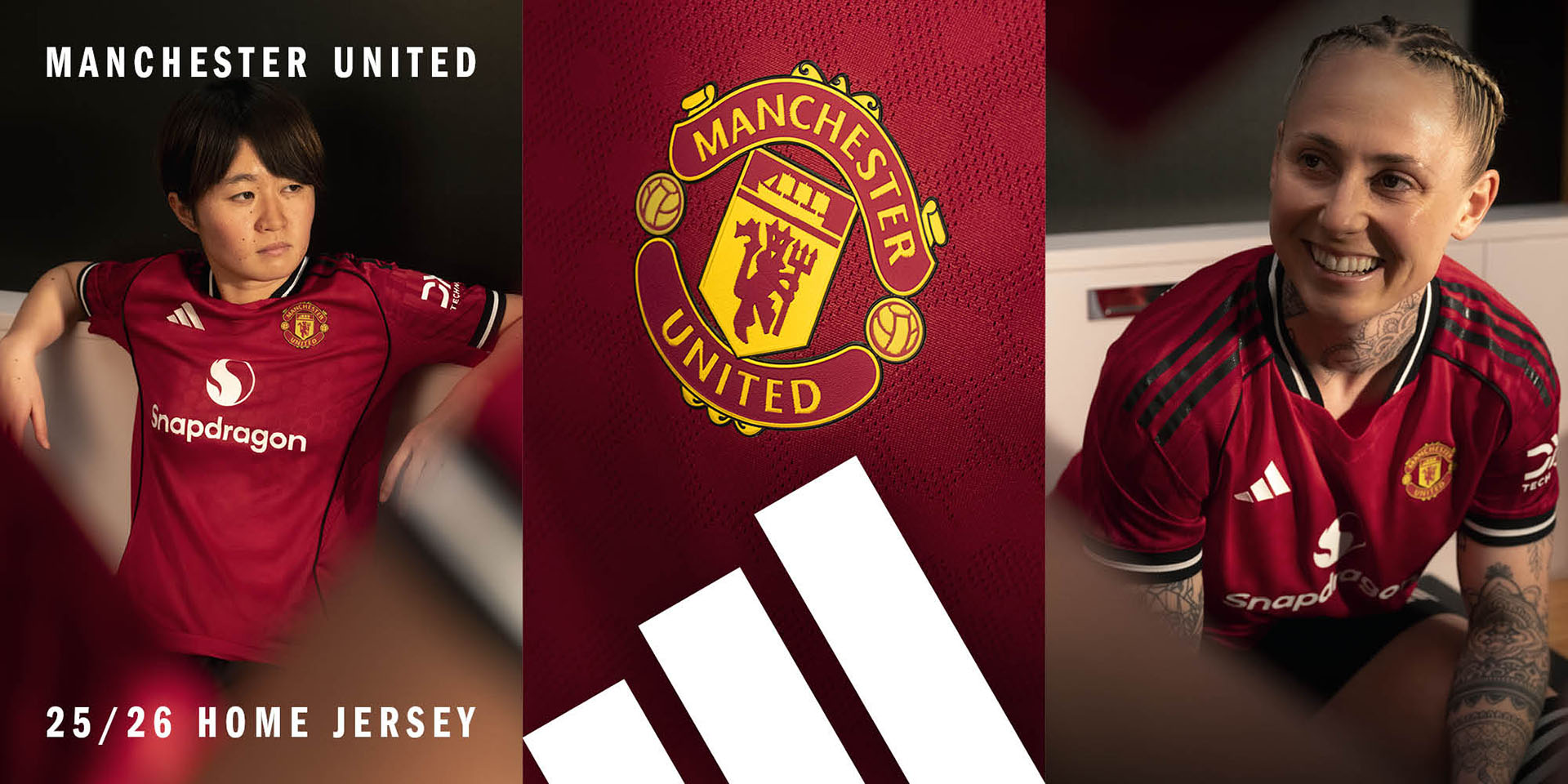 アディダス「25/26 マンチェスター・ユナイテッド HOMEユニフォーム」