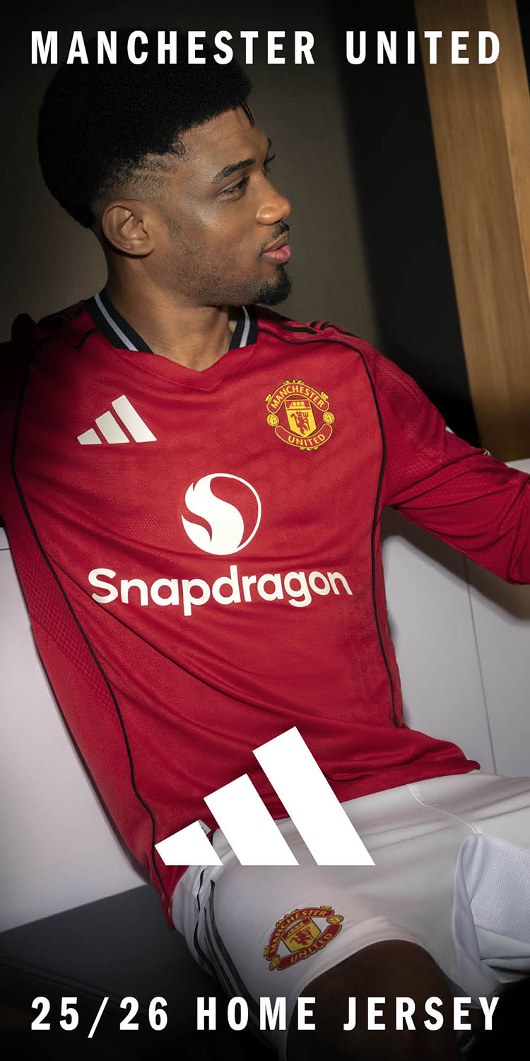 アディダス「25/26 マンチェスター・ユナイテッド HOMEユニフォーム」