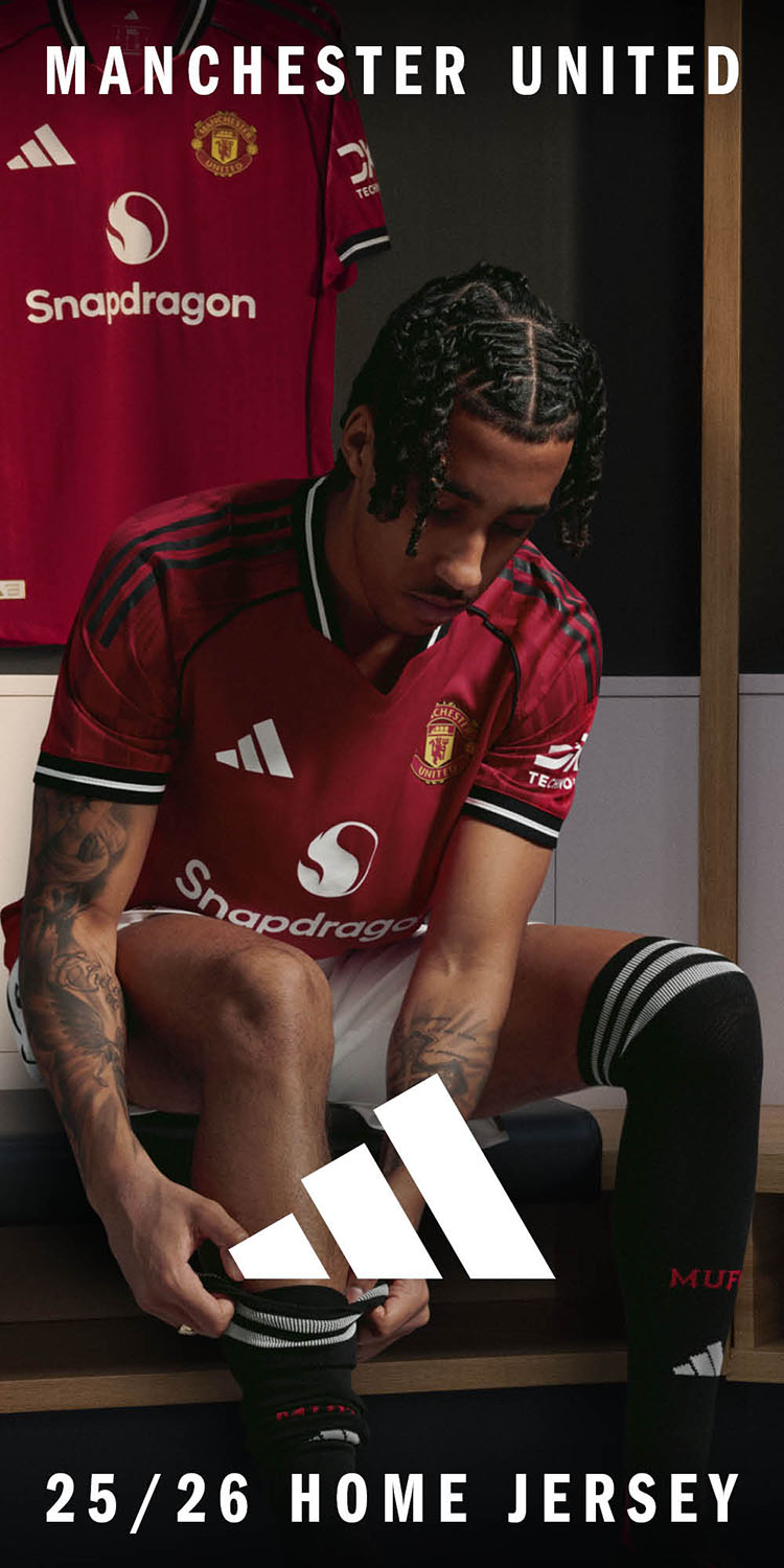アディダス「25/26 マンチェスター・ユナイテッド HOMEユニフォーム」