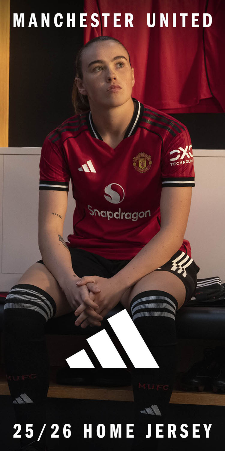 アディダス「25/26 マンチェスター・ユナイテッド HOMEユニフォーム」