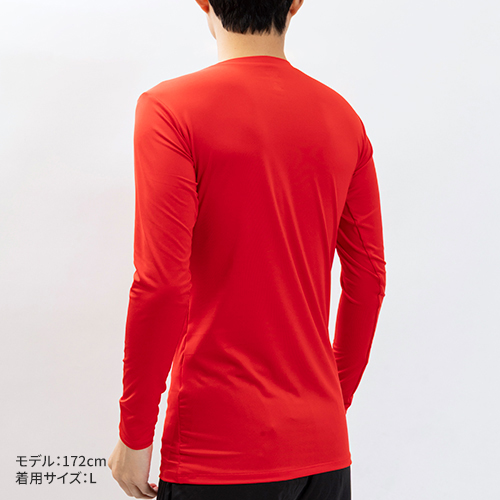 コンプレッション クルーネック 長袖シャツ