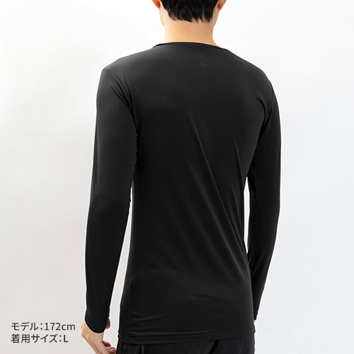 コンプレッション クルーネック 長袖シャツ