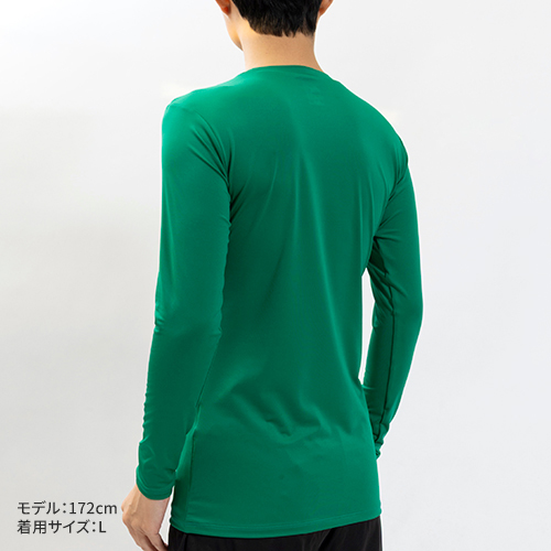 コンプレッション クルーネック 長袖シャツ