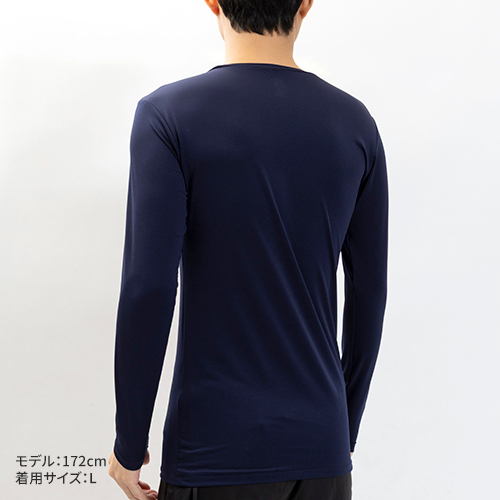 コンプレッション クルーネック 長袖シャツ
