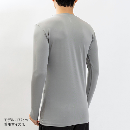 コンプレッション クルーネック 長袖シャツ