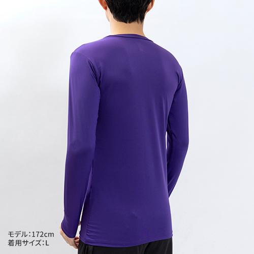 コンプレッション クルーネック 長袖シャツ