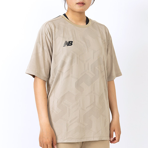 Black Out ジャガードメッシュニットショートスリーブTシャツ