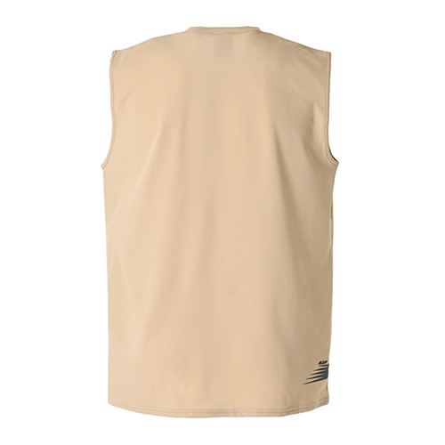 Black Out メッシュニットノースリーブシャツ