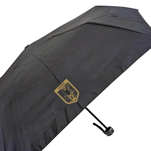 晴雨兼用傘 サッカー日本代表ver.ブラック×ゴールド