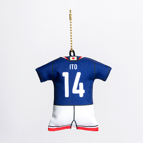 ユニフォーム型クッションキーホルダーSTADIUM LINE #14 伊東 純也