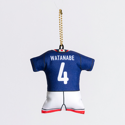 ユニフォーム型クッションキーホルダーSTADIUM LINE #4 渡辺 剛