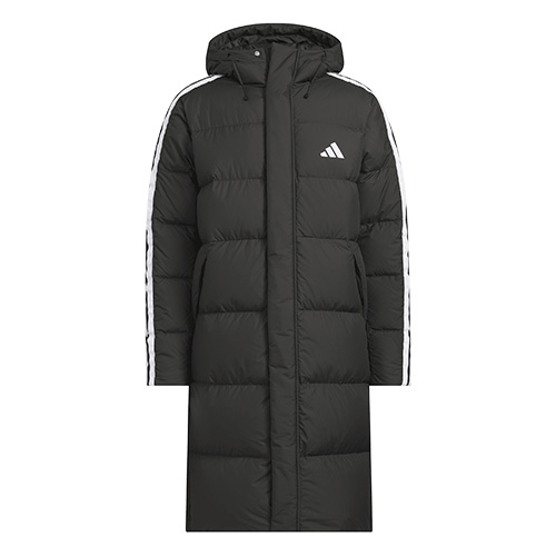 スリーストライプ ロングダウンコート