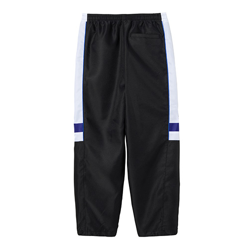 カラーブロック裏起毛ストレートロングパンツ