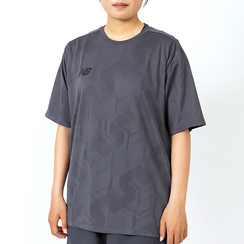 Black Out ジャガードメッシュニットショートスリーブTシャツ