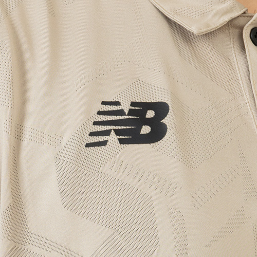 Black Out ジャガードメッシュニットポロシャツ