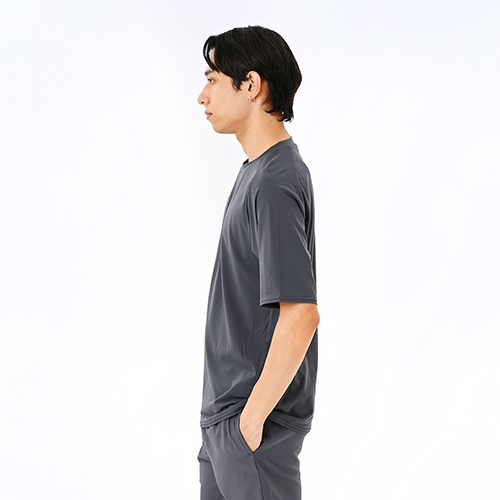 Black Out メッシュニットショートスリーブTシャツ