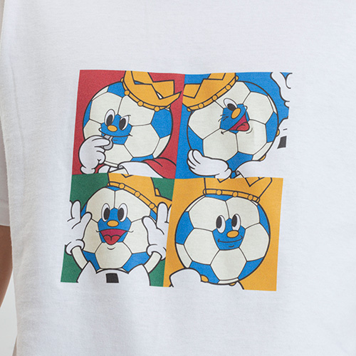 SHUKYU×J.LEAGUE JリーグキングTシャツ(ホワイト)