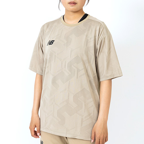 Black Out ジャガードメッシュニットショートスリーブTシャツ