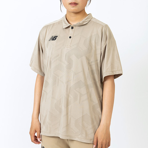 Black Out ジャガードメッシュニットポロシャツ