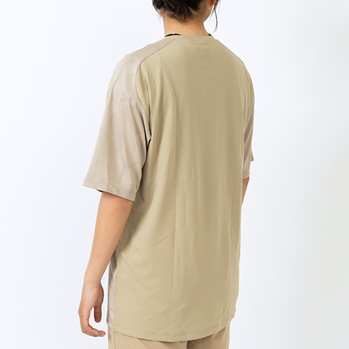 Black Out ジャガードメッシュニットショートスリーブTシャツ