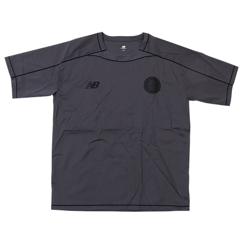 Black Out メッシュストレッチ ウーブンショートスリーブシャツ