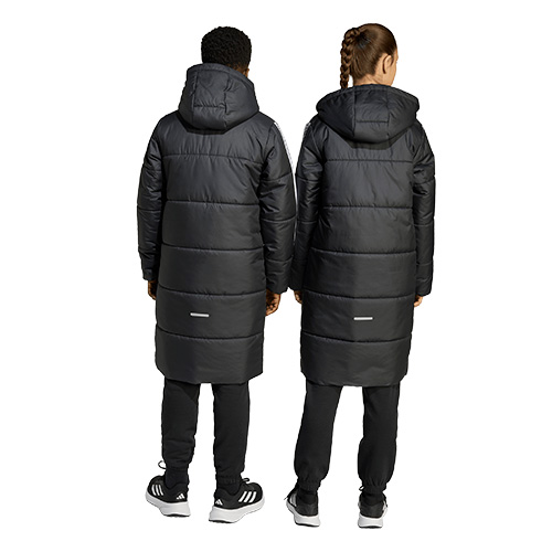 キッズ スリーストライプ ロングコート