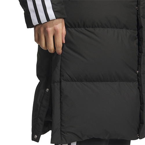 スリーストライプ ロングダウンコート