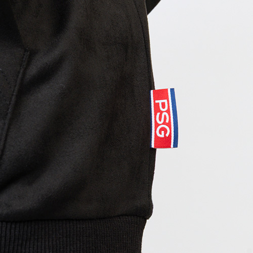 パリSG POLYSUEDE EMBOSS LOGO HOODIE