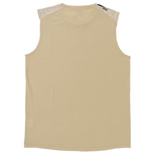 Black Out ジャガードメッシュニットノースリーブシャツ