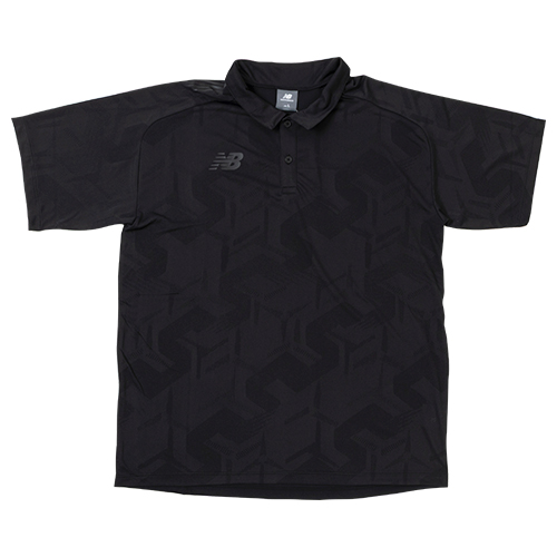 Black Out ジャガードメッシュニットポロシャツ