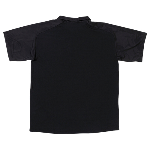 Black Out ジャガードメッシュニットポロシャツ