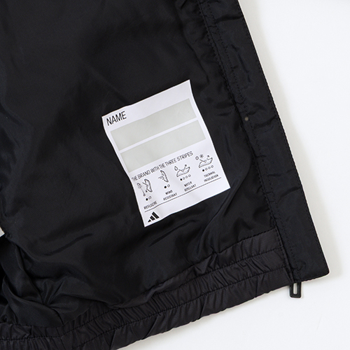 キッズ エッセンシャルズ スリーストライプス 中わた入りジャケット