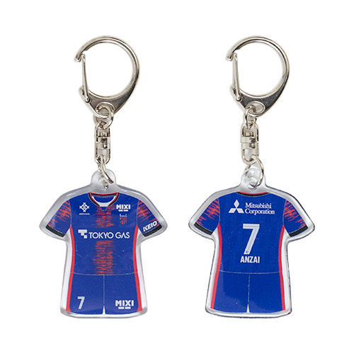 2025 FC東京 ユニフォーム型PVCキーホルダー #7 安斎 颯馬