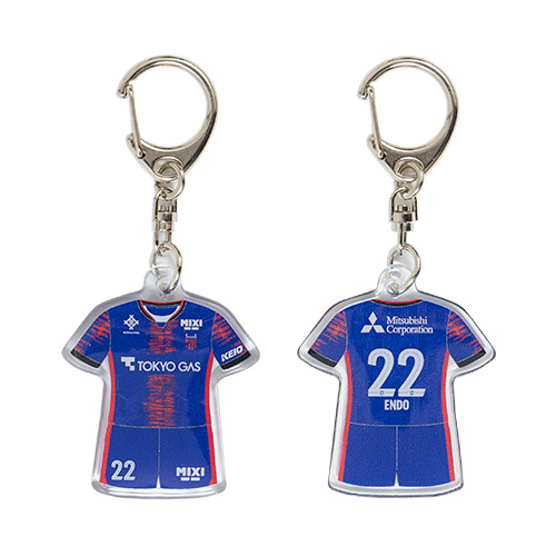 2025 FC東京 ユニフォーム型PVCキーホルダー #22 遠藤 渓太
