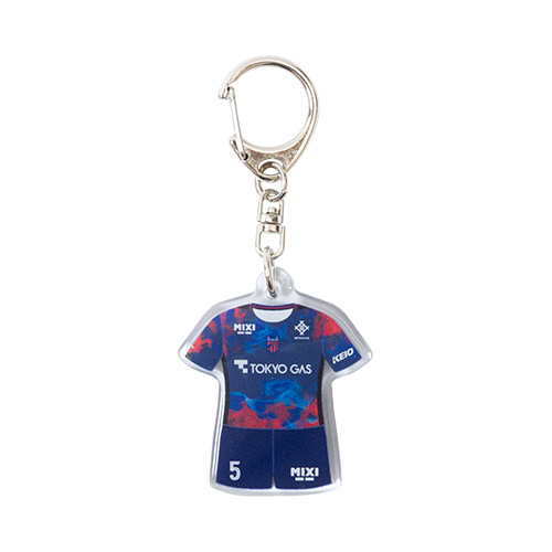 ユニフォーム型PVCキーホルダー26 #5 NAGATOMO