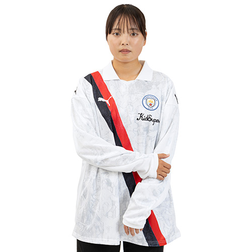 KIDSUPER X マンチェスター・シティ 長袖レトロシャツ