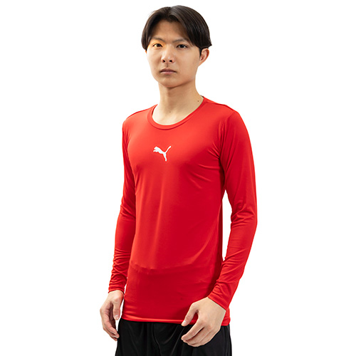 コンプレッション クルーネック 長袖シャツ