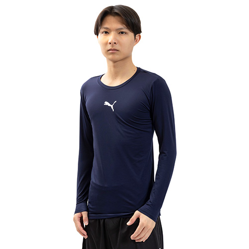 コンプレッション クルーネック 長袖シャツ