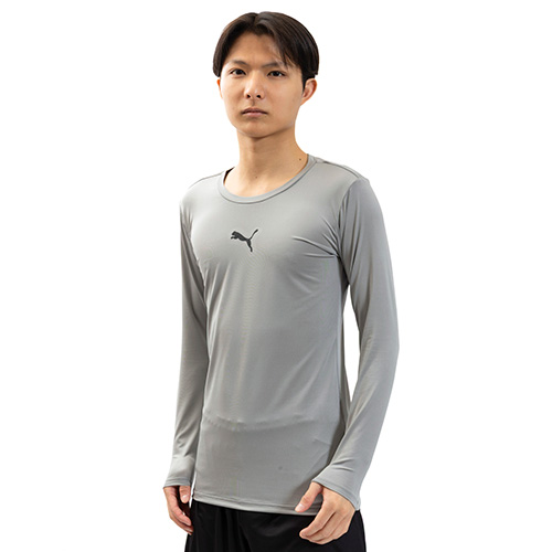 コンプレッション クルーネック 長袖シャツ