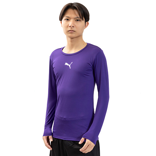 コンプレッション クルーネック 長袖シャツ