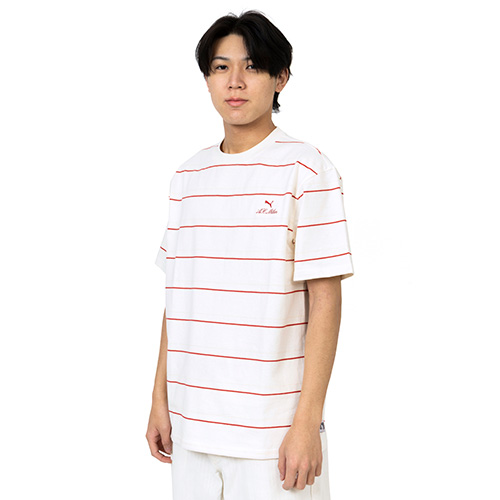 ACミラン MMQ ストライプTシャツ