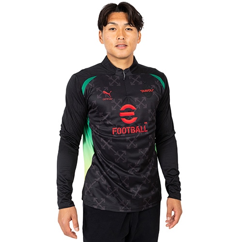 24-25 ACミラン×Off-White 4th プレマッチ 1/4ジップトップ