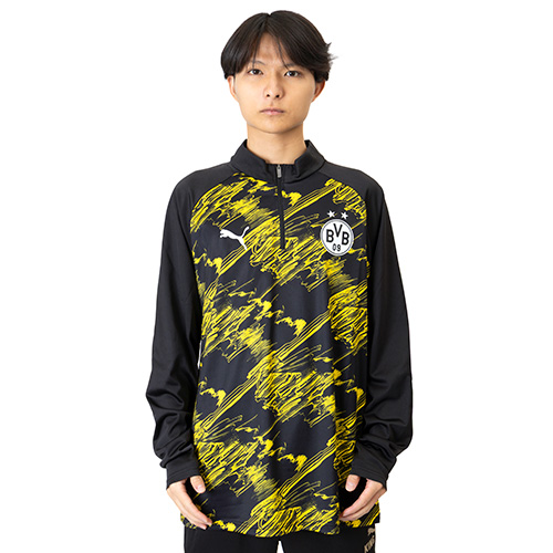 25-26 ドルトムント プレマッチ1/4ジップトップ
