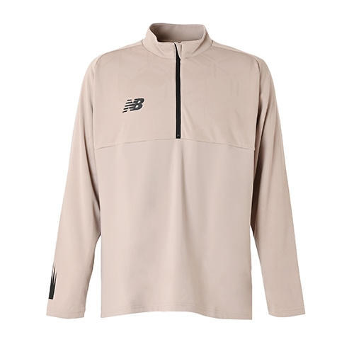 Black Out ジャガードトラックニットハーフジップトップ