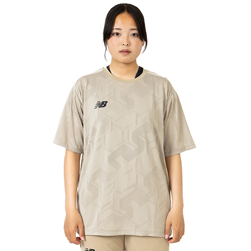 Black Out ジャガードメッシュニットショートスリーブTシャツ