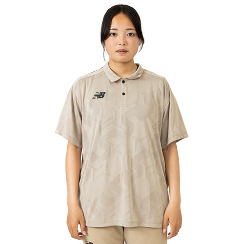 Black Out ジャガードメッシュニットポロシャツ