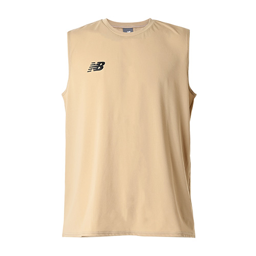 Black Out メッシュニットノースリーブシャツ