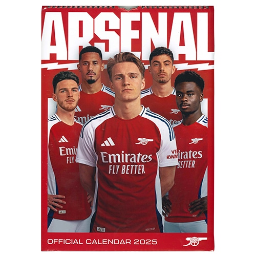 2025 アーセナルFC A3壁掛けカレンダー