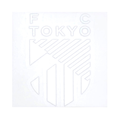 FC東京 カッティングステッカーエンブレム WHT